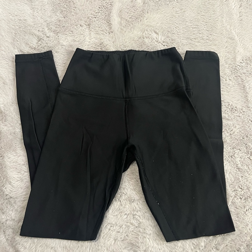 Amazon Black Leggings with Wide Waistband and Tapered Leg